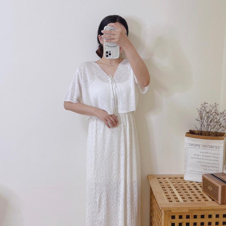 Translucent Knitted Short Sleeve Jacket in North-Eastern Islands - Image 1