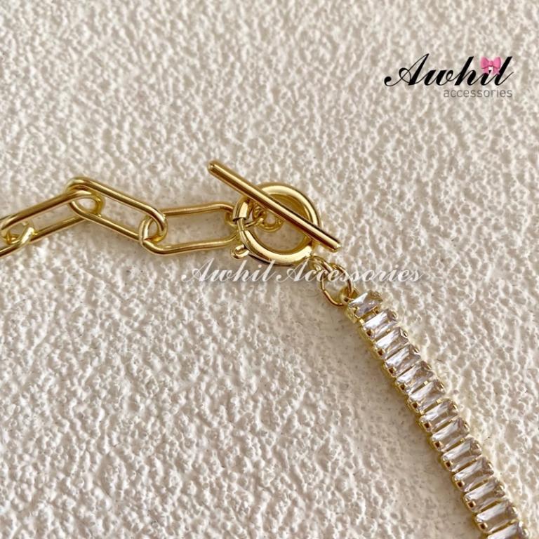 Zircon Splicing Clavicle Chain/Chocker Necklace/Earrings … in Woodlands - Image 1