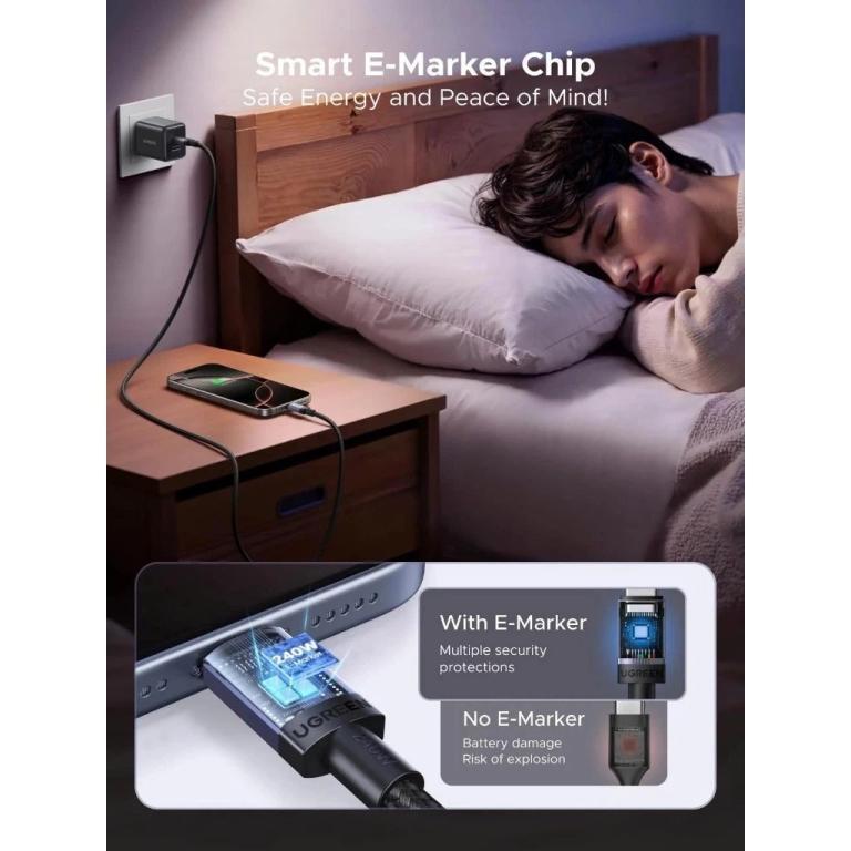 USB Type-C data cable, transmits data from computer to … in Bukit Merah - Image 1
