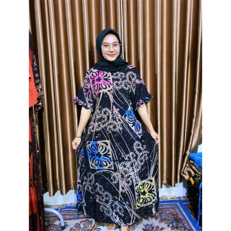 Bhegonk Collection - Modern Twill Daster Dress with Ruffled … in Woodlands - Image 1