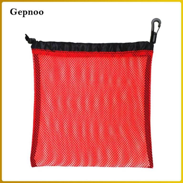 Gepnoo Multi Purpose Drawstring Mesh Storage Bag for Golf … in Bishan - Image 1