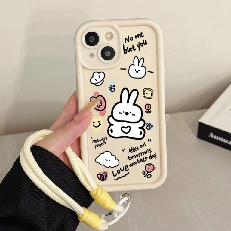 Case For Samsung A10s M01s Three-Color Rabbit Bear Phone … in Novena - Image 1