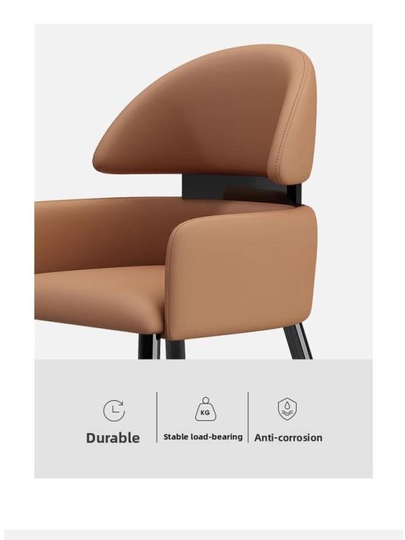 Light Luxury Dining Chair Backrest Stool Chair Set Soft … in Sembawang - Image 1
