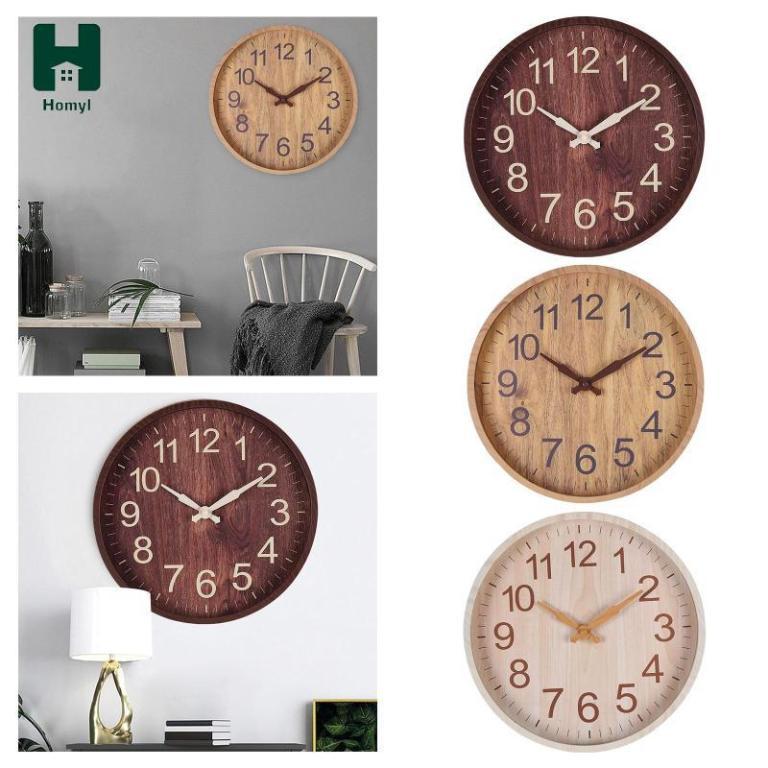 Homyl Decorative Silent Wall Clock 12 Inch Modern Design … in Bishan - Image 1