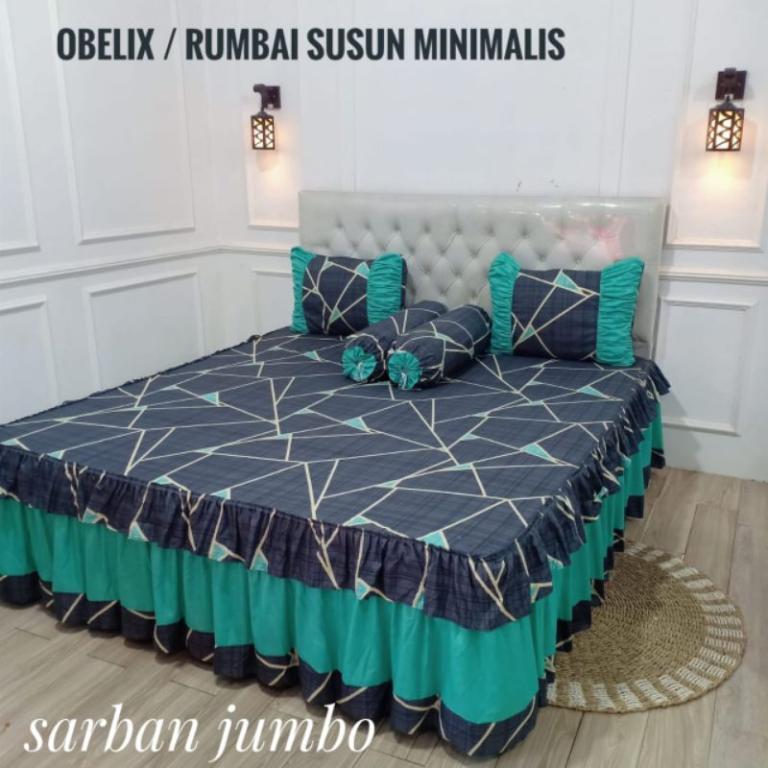 Obelix layered tassel bed sheet in Pasir Ris - Image 1