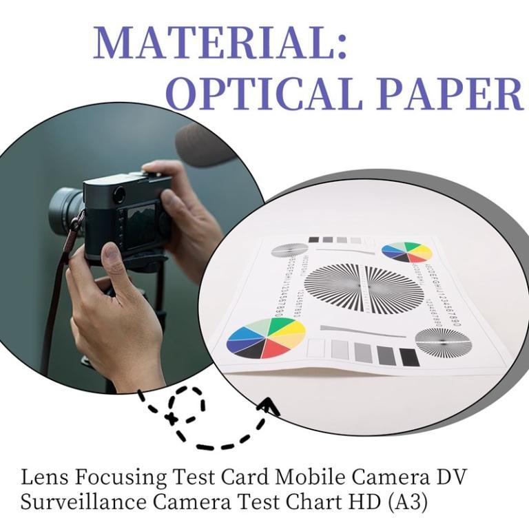 A3 Lens Calibration Focusing Test Card Mobile Camera DV … in Mandai - Image 1