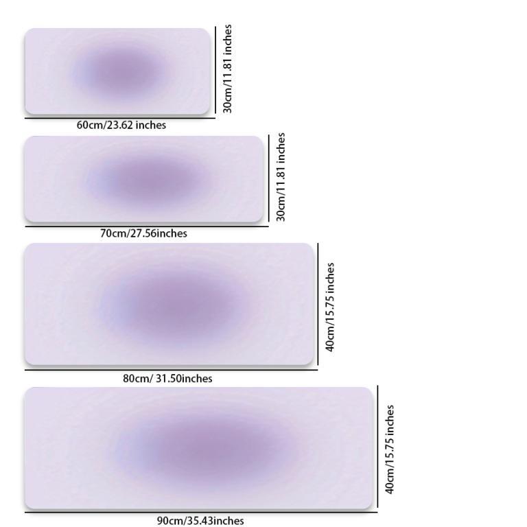 Light Purple Gradient Extra Large Mouse Pad, Stitched Edge … in Bukit Merah - Image 1