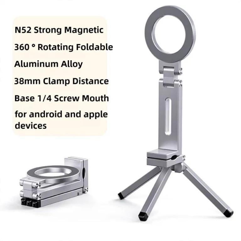 Magnetic Phone Holder Tripod with Arca-Swiss Cold Shoe for … in Mandai - Image 1