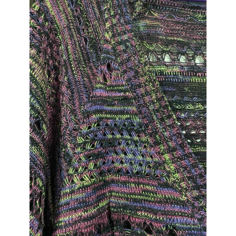 T1. T1.Woolen Coat Bat Wing Style Openwork Pattern And … in Singapore - Image 1