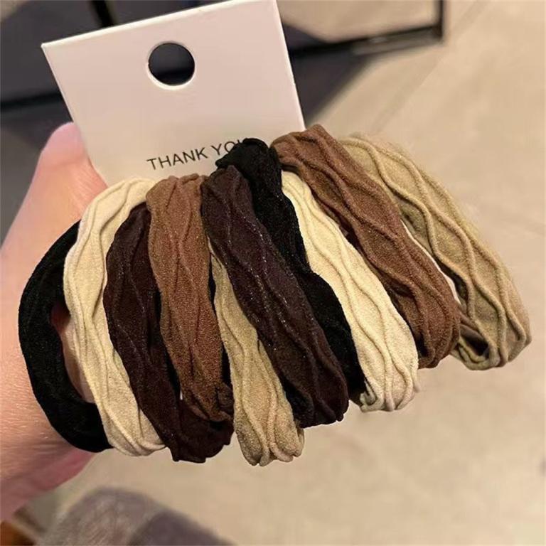 10Pcs Solid Color Hair Rope High Elastic Hair Bands For … in Bishan - Image 1