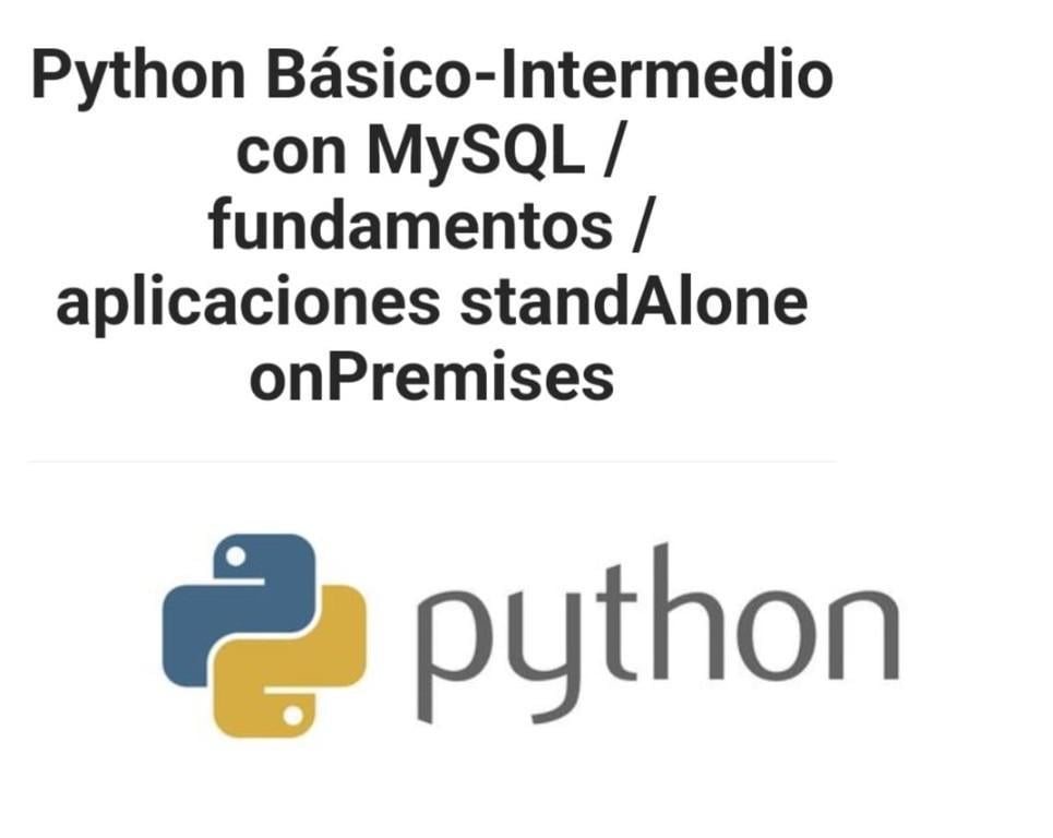 Curso de Python Basico-Intermedio con IA- StandAlone Onpremises en Durán - Imagen 1