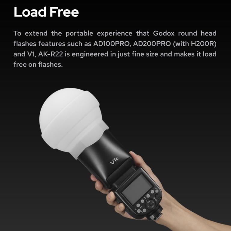【High Quality】 Godox Ak-R22 Collapsible Silicone Diffuser … in Mandai - Image 1
