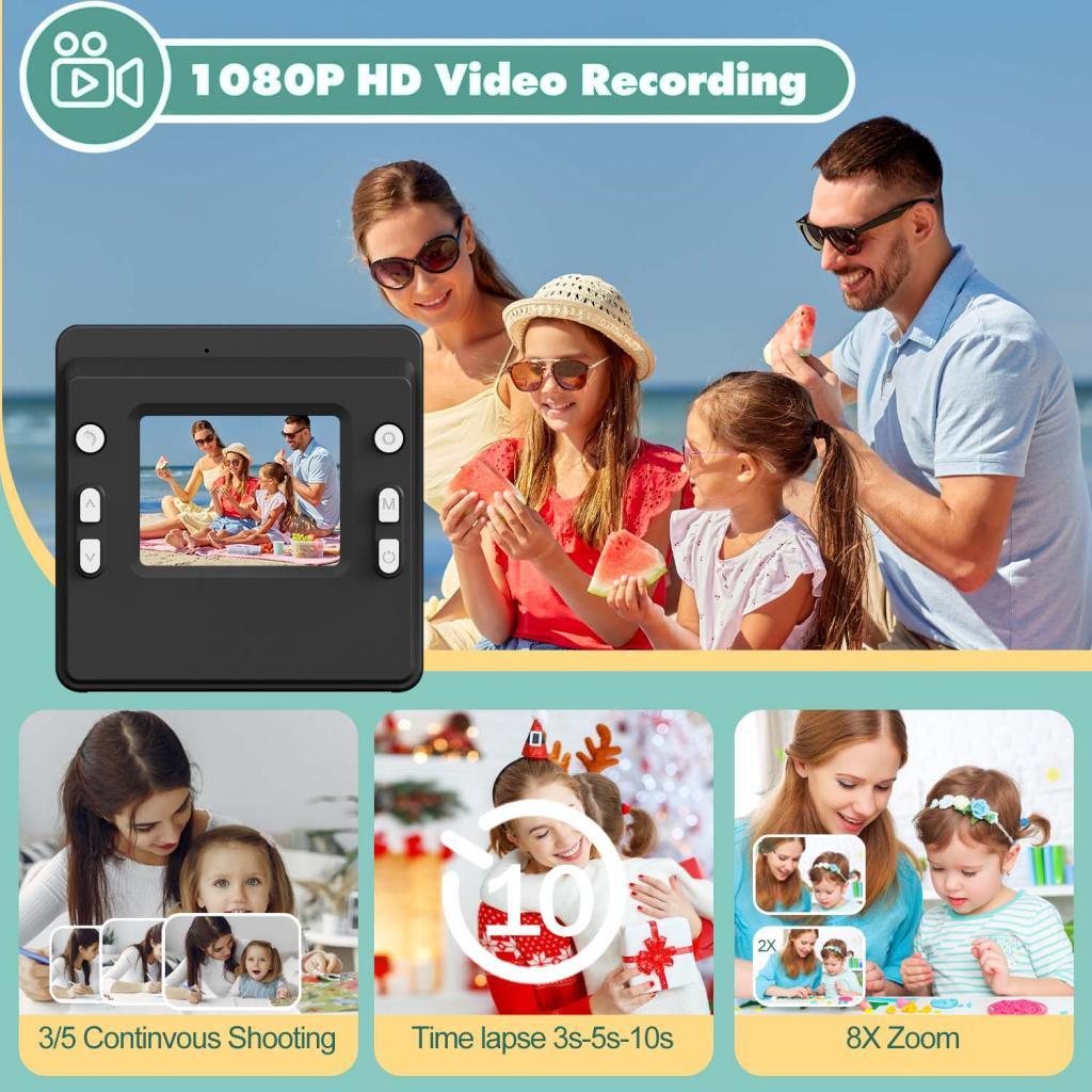 Instant Print Camera 1080P Video All-In-One Digital Camara … in Jurong West - Image 1