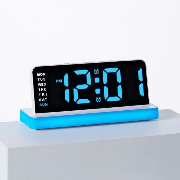 INKSCRIBE​ Digital Alarm Clock, Large Display Large Screen … in Bishan - Image 1