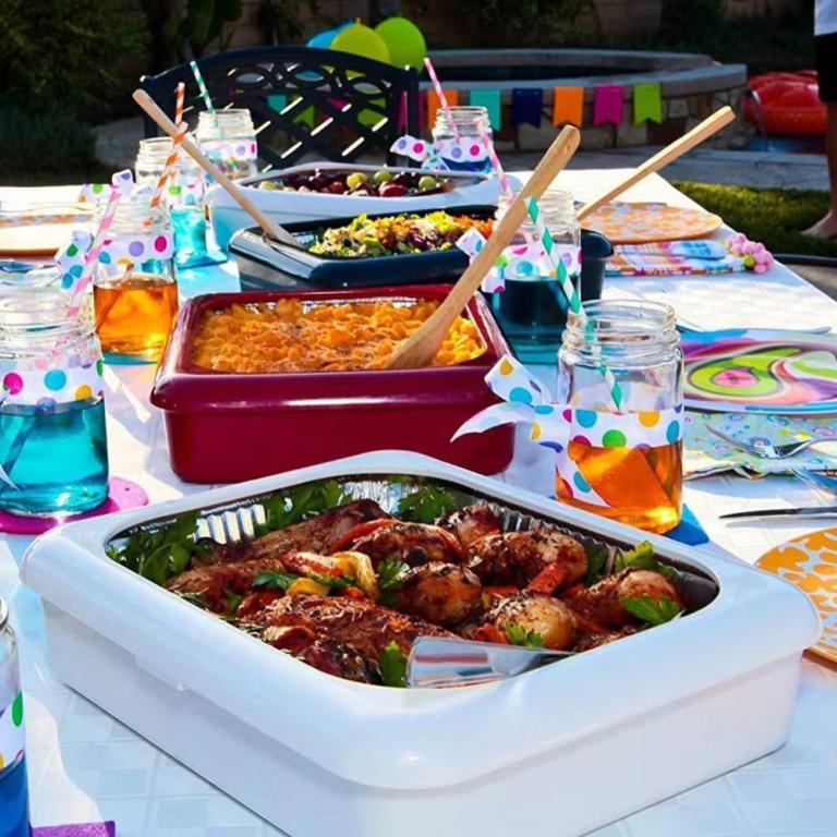 LANFENG Foil Pans Holder, Stackable Food Container … in Bishan - Image 1
