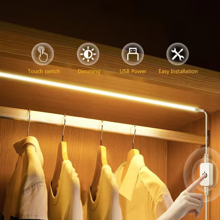 ROFOMON LED Under Cabinet Light, Dimmable Control USB … in Mandai - Image 1