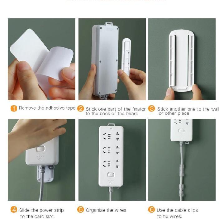 NNS Socket Extension Sticker Panel Plug-In Cable Hook Wall … in North-Eastern Islands - Image 1