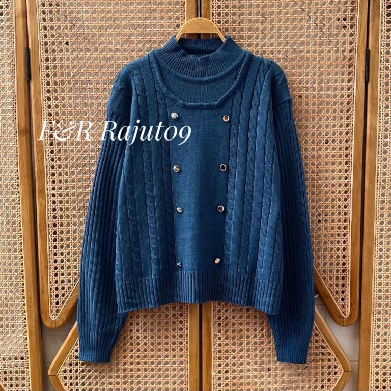 F&R Penelo Turtlenek Knit - Cable Pattern Knit Sweater Top … in Toa Payoh - Image 1