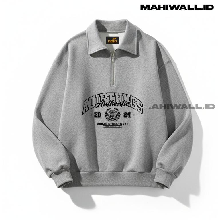 MAHIWALL - Rugby Sweater Premium Misty Half ZipPOLOS, … in Novena - Image 1