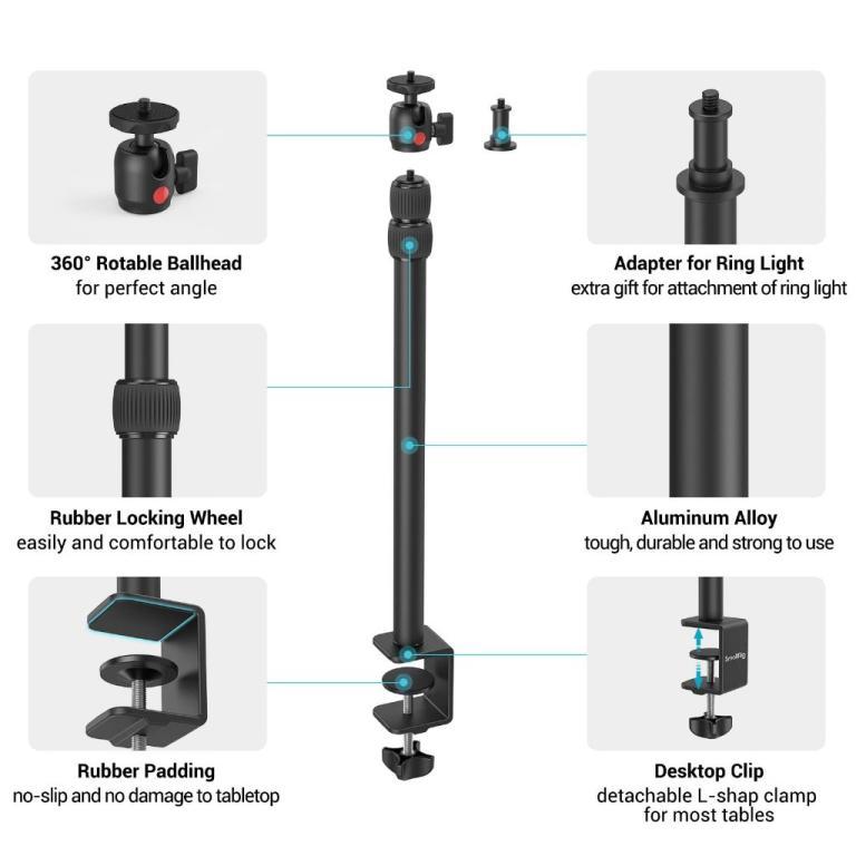 SmallRig Camera Desk Mount Table Stand, Adjustable Light … in Bukit Batok - Image 1