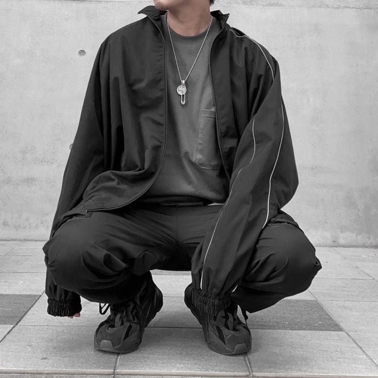 [Sin Select Shop] Korean Reflective Line Loose Nylon Jacket in Bishan - Image 1