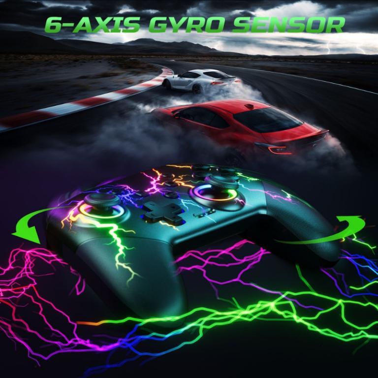 RGB Wireless Gaming Controller with 1000mAh, Compatible … in Bishan - Image 1