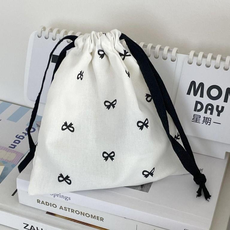 APPEAR Bow Print Drawstring Backpack, foldable Lightweight … in Sembawang - Image 1