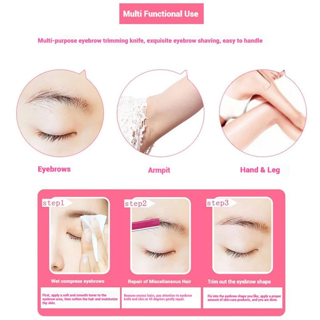 Women's Eyebrow Grooming Set 5PCS, Steel Blade Facial Razor … in Sembawang - Image 1