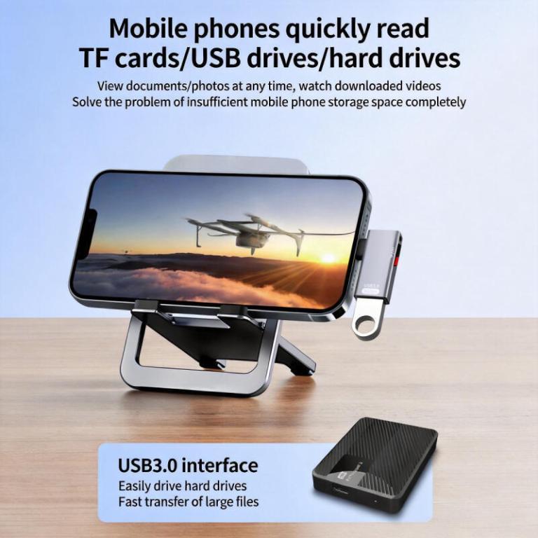 2-in-1 Card Reader USB Flash Drive Quick Read TF Memory … in Bukit Merah - Image 1