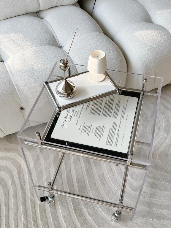Coffee Table Nordic Acrylic Small Tea Table Light High-End … in Mandai - Image 1
