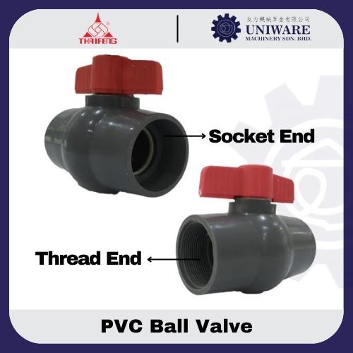 THAIFENG PVC Ball Valve Socket/Thread End - 15mm, 20mm, … in Sembawang - Image 1
