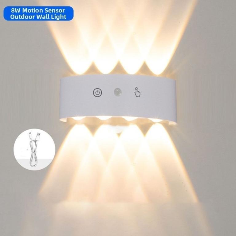 Motion Sensor Wall Light Waterproof Rechargeable LED Wall … in Novena - Image 1