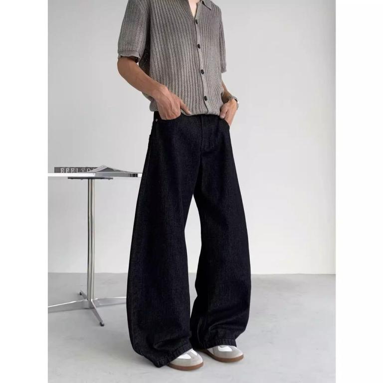 Pocket Rivets Cross Wings Jeans Men Spring Autumn Retro … in Novena - Image 1