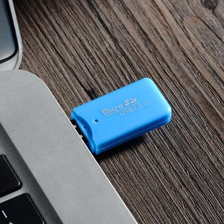 Portable mini plastic memory card reader, suitable for TF … in Bukit Merah - Image 1