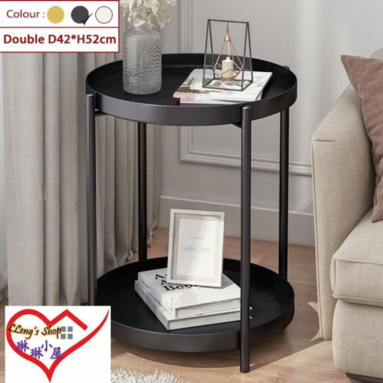 Code C - Steel Round Tray Designed Coffee Table Side Table … in Sembawang - Image 1