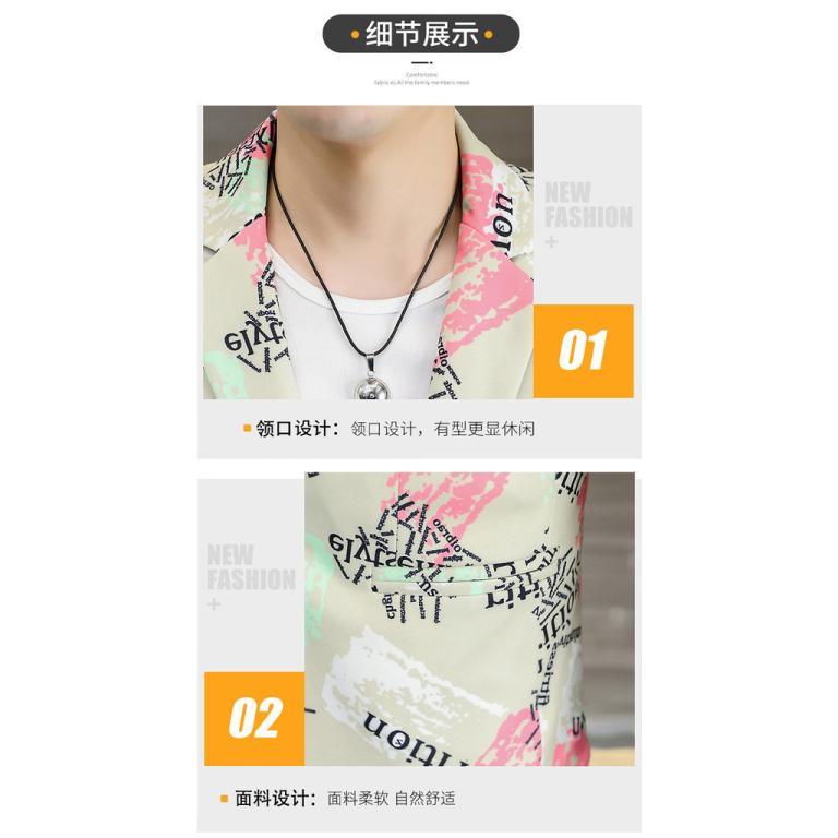 Spring And Autumn Men'S Blazer With Large Floral Pattern, … in Mandai - Image 1