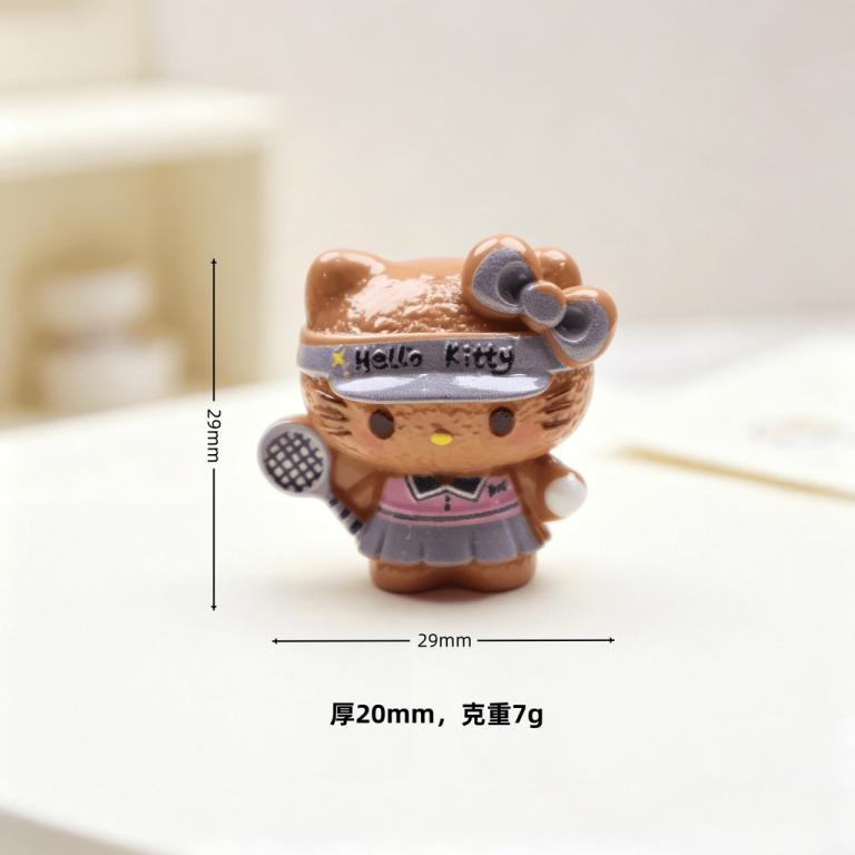 10pcs 3D Sports Racket Hello Kitty DIY Cream Glue Phone … in North-Eastern Islands - Image 1