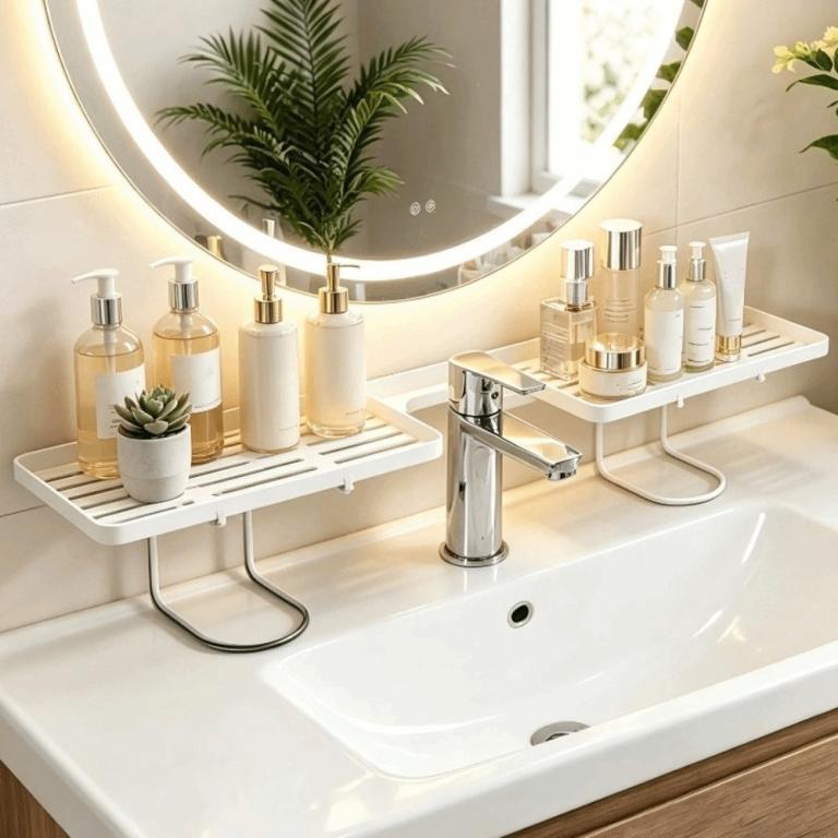 DYRUIDOJSG Faucet Storage Shelf, Mesh Water Drainage … in North-Eastern Islands - Image 1