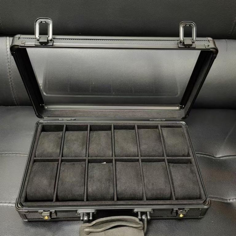 12-Bit Window Perspective Aluminum Box Watch Storage Light … in Mandai - Image 1