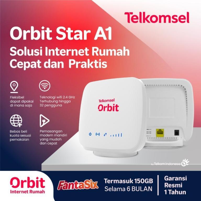 Telkomsel OrbitStar A1 Modem Router Wifi 4G in Bukit Merah - Image 1