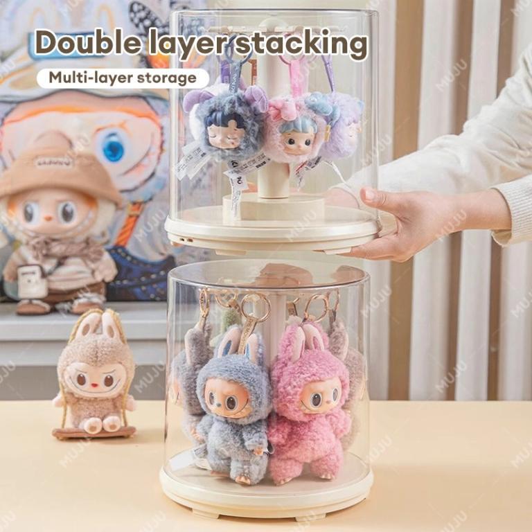 MUJU 360 Rotate Labubu Transparent Display Case Hanging … in Bukit Batok - Image 1
