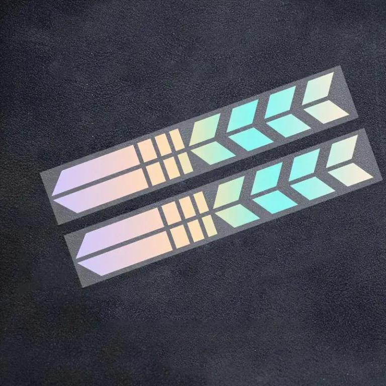 1pc/2pcs Reflective Arrow Stripe Decals, Waterproof … in North-Eastern Islands - Image 1