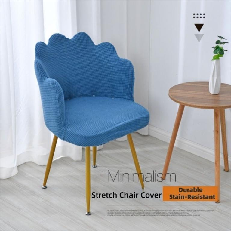 OLINI Petal Chair Cover, Elastic Curved Makeup Chair Cover, … in Geylang - Image 1