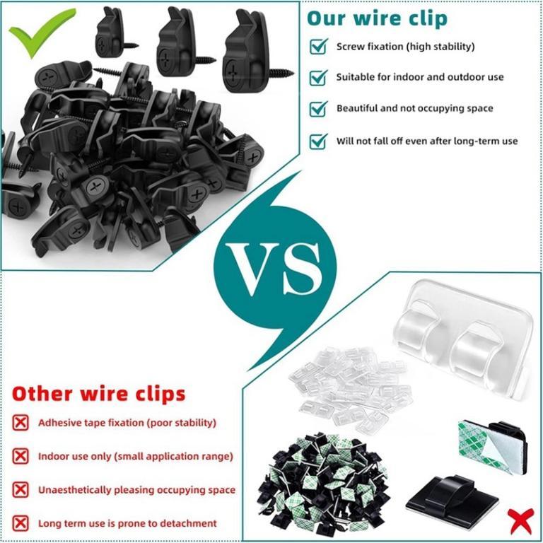 Outdoor String Lights Clips, Weatherproof Cable Hanger … in Bukit Merah - Image 1