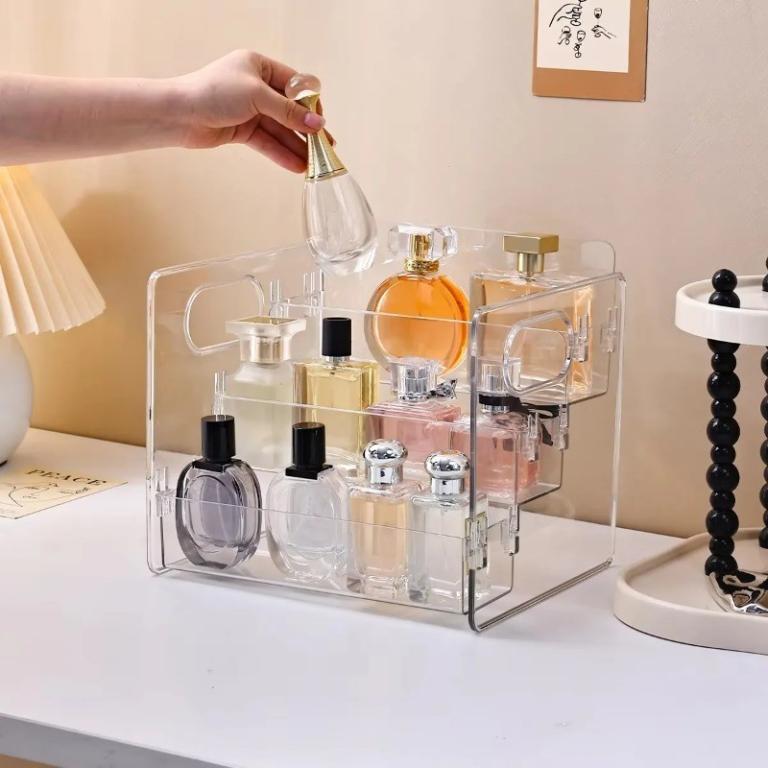 3 Tier Acrylic Rack Storage Box Perfume Stand Holder … in Bukit Batok - Image 1