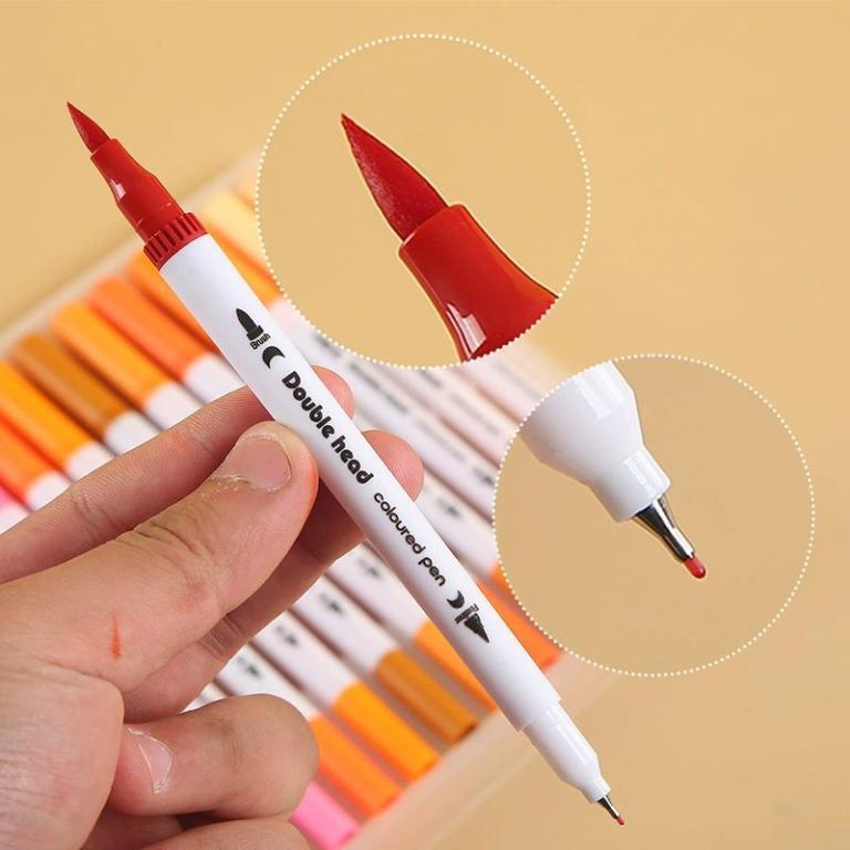 Two-In-One Pen Set: Brush and Engraving, Double-Headed, … in Bishan - Image 1