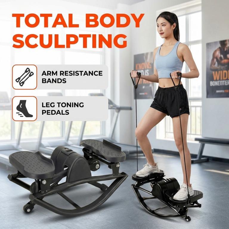 Full Body Workout U-Shaped Rocking Stepper Adjustable … in North-Eastern Islands - Image 1