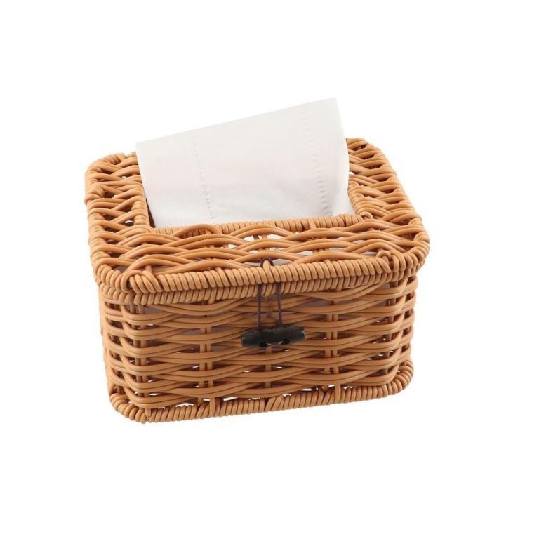 SERINA Napkin Holder, Plastic Handmade Imitation Rattan … in Bukit Batok - Image 1