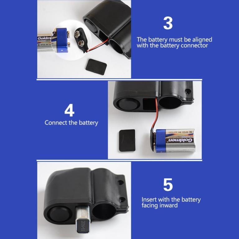 FOREVERGO Wireless Remote Control Bicycle Alarm Device … in North-Eastern Islands - Image 1