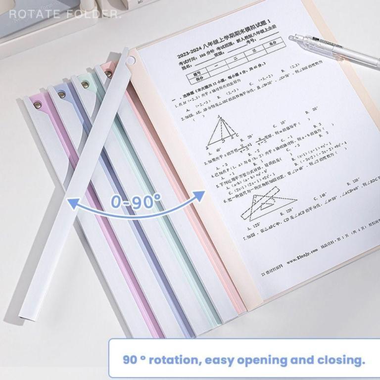 MARIER 5PCS/Set A4 File Folder, PP|Color File Binder, High … in Bishan - Image 1